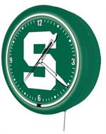 Michigan State Spartans 20 Inch Jumbo Neon Clock
