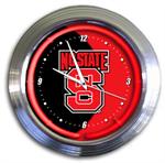 North Carolina State Wolfpack 14 Inch Neon Clock
