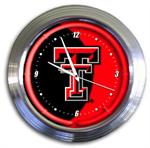 Texas Tech Red Raiders 14 Inch Neon Clock