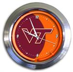 Virginia Tech Hokies 14 Inch Neon Clock