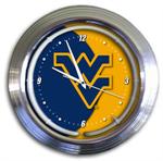 West Virginia Mountaineers 14 Inch Neon Clock